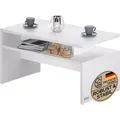 Produktbild: CASARIA Couchtisch Sacramento, weiß, aus Holz, 92 x 47,5 x 50,5 cm, rechteckig