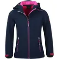 Produktbild: Trollkids Mädchen Trollfjord Softshelljacke - 110 - navy/magenta