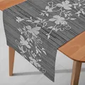 Produktbild: Miami 3D Druck Tischläufer Tablerunner Breite 40 cm Länge und Farbe wählbar Grau 40 x 140 cm