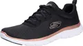 Produktbild: Skechers Flex Appeal 4.0 - Brilliant View - Schwarz / Rose Gold Textil Größe: 37.5 Normal