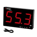 Produktbild: Dezibel Messgerät 30dB-130dB, Schallpegelmessgerät zum Aufhängen an der Wand mit Hintergrundbeleuchtung, db Messgerät mit großem Bildschirm Alarm für öffentliche Bereiche/Restaurants/Klassenzimmer