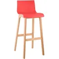 Produktbild: CLP Barhocker, Rot, Holz, 41x102x46 cm, Esszimmer, Barmöbel, Barhocker