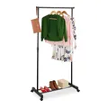 Produktbild: Relaxdays Metall-Kleiderständer in Schwarz, 161 cm hoch