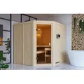 Produktbild: Karibu Sauna Innensauna Kotka Eckeinstieg Ofen 9 KW externe Strg easy 196x196x198 cm ohne Dachkranz