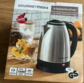 Produktbild: GOURMETmaxx Edelstahl Wasserkocher 1,8L elektrisch kabellos Teekocher ohne Kabel