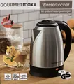 Produktbild: Wasserkocher Gourmetmaxx  1,8L  1500W  EDELSTHL  360°Drehbar ￼