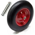 Produktbild: Profi Schubkarrenrad Vollgummi PU mit Achse Metallfelge Ersatzrad 4.80/4.00-8