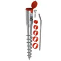 Produktbild: POKM Toolsmarket GmbH Erdspieß mit Bodendübel Einschraubhülse Bodenhülse Sonnenschirm 26-65 mm