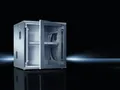 Produktbild: Rittal Netzwerkgehäuse Stahl 600mm 6HE vorne 482,6mm(19) IP00...