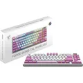 Produktbild: MSI Forge GK600 TKL Wireless Violet, QWERTZ, DE Layout - MECHANISCHE LINEARE SWITCHES – PBT-Tastenkappen, rutschfeste Unterseite, RGB-LED, Bluetooth, 2,4 GHz – ohne Ziffernblock