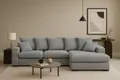 Produktbild: Kaiser Möbel Ecksofa Sofa L-form, Couch L-form Gabon stoff Zoom Ottomane