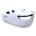 Produktbild: WHIRLPOOL BADEWANNE WHIRLPOOL RECHTECK 2 PERSONEN NEU SPA TUB HOT TUB BATH TUB LUNA - Full Düsen, Sichtfenster, Wasserfall, Led 120x180