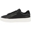 Produktbild: Tommy Hilfiger Herren Court Sneaker Detail Essential aus Leder, Schwarz (Black), 46