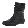 Produktbild: Ital Design Damenschuhe Stiefeletten Flache Stiefeletten, 9968-, Kunstleder, Schwarz, Gr. 38