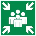 Produktbild: Schild Sammelstelle Sammelplatz Kunststoffplatte 20x20cm