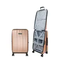 Produktbild: CASYRO Koffer zum Aufklappen, Hartschalenkoffer Trolley, Reisekoffer nutzbar wie Kleiderschrank, Rollkoffer mit 4 Rollen, Schrankkoffer, 80l, M (Rose Gold)