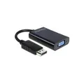 Produktbild: Delock Adapter DisplayPort 1.1 Stecker > VGA Buchse + Audio + Power schwarz (65439)
