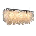 Produktbild: invicta INTERIOR Design Hängelampe SHELL REFLECTIONS 80cm Muschellampe E27 Perlmutt 80cm Hängeleuchte