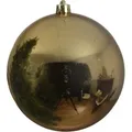 Produktbild: Bruchfeste Outdoor XL Weihnachtskugel Goldfarben Ø 20 cm aus Kunststoff - Gold