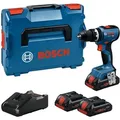Produktbild: Bosch Akku-Schlagbohrschauber gsb 18V-65, incl. 2x Akku ProCORE 4 Ah, Schnellladegerät, l-boxx