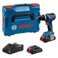 Produktbild: Bosch Professional 18V System Akku-Bohrschrauber GSB 18V-65 (bürstenloser Motor, Kopflänge 175, inkl 2x Akku ProCORE18V 4.0Ah, L-BOXX)