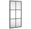 Produktbild: vidaXL Spiegel Wandspiegel Schwarz 30x60 cm Rechteckig Eisen