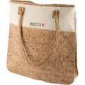 Produktbild: Bonizetti Korktasche Tragetasche CARINA 36cm x 36cm x 9cm Damentasche aus recyceltem Canvas und Kork Kork rau vegane und nachhaltige Handtasche, He... - Naturbelassen