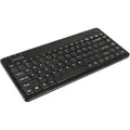 Produktbild: Perixx PERIBOARD-505H PLUS US, Mini USB-Tastatur, Trackball, Hub, schwarz