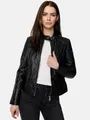 Produktbild: Tazzio Lederjacke F520 moderne & zeitlose Damen Jacke im Biker Look