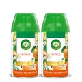 Produktbild: Air Wick Freshmatic Max Raumspray DUO – Nachfüller für den Air Wick Freshmatic Max – Duft: Citrus – 2 x 250 ml Nachfüller Raumduft und Lufterfrischer