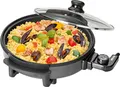 Produktbild: Silva-Homeline PPF 1503A Partypfanne mit Glasdeckel zum Kochen, Braten, Dünsten, Auftauen und Warmhalten, Ø 32 cm, 1500 W, Schwarz