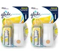 Produktbild: ✅ 2x Glade touch & fresh Fresh Lemon Starterpackung Halter Minispray Raumduft ✅