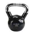 Produktbild: 5907695524277 KTC12 BLACK UCHWYT CHROM RADEŁKOWANY KETTLEBELL ŻELIWNY HMS HMS