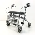 Produktbild: XXL Rollator Dietz Gehwagen Gehhilfe Schwerlast bis 200 kg Sitzbreite 65 cm