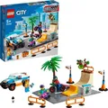Produktbild: LEGO 60290 City Skate Park, Set mit Skateboard, BMX-Fahrrad und Spielzeugauto, Geschenk für Mädchen und Jungen ab 5 Jahre, Konstruktionsspielzeug - Beige