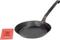 Produktbild: Turk Eisenpfanne 26 cm | freiform-warmgeschmiedet | flacher Hakenstiel | für Induktion & Feuer