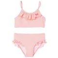 Produktbild: vertbaudet Badeanzug Bikini mit Rüschen Mädchen orange 98/104