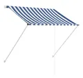 Produktbild: vidaXL Markise Einziehbare Markise 100×150 cm Blau und Weiß (1-St)