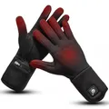 Produktbild: day wolf Beheizbare dünne Handschuhe für Damen & Herren, 7,4 V 2200 mAh Akku, 3 Heizstufen, Touchscreen – wiederaufladbare Heizhandschuhe für Skifahren, Snowboarden, Radfahren & Wandern