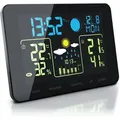 Produktbild: Bearware - Funkwetterstation Mit Farbdisplay & Außensensor Barometer, Wettervorhersage Uvm.