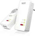 Produktbild: AVM Powerline-Adapter Set 1260E WLAN | 1.200 Mbit/s | Gigabit LAN | WLAN Mesh | Dual-Band AC+N | 2x Adapter | weiß