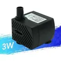 Produktbild: 48 Gph [180 L/h] 3 W Ultra-leise Wasserpumpe, Kleines Aquarium, Fischteich, Schildkröte, Wassertiere, Skulptur, Garten, Bewegliches Boot, Teich, Springbrunnen, Tisch-aquarienpumpe.