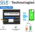 Produktbild: GLK-Technologies High-Capacity Ersatz-Akku kompatibel mit Samsung Galaxy A51 (A515F) BA515ABY, GLK-Technologies Battery, accu, 4200mAh Akku, inkl. 2 Klebebandsätze Smartphone-Akku 4200 mAh