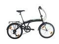 Produktbild: Multibrand PROBIKE Folding 20 Zoll Klapprad, Faltrad, 6 Gang, Herren-Fahrrad & Jungen-Fahrrad, Schutzbleche, geeignet ab 155 cm - 185 cm (Schwarzgrüner Glanz)