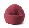 Produktbild: Lumaland Sitzsack Interior Line Bodenkissen Bean Bag Lounge Leinenlook, 300L Liegekissen 80x75x35 Gaming waschbar robust