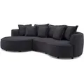Produktbild: Ecksofa - charcoal - Samt - 287 cm - Recamiere links
