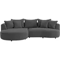 Produktbild: Livetastic Ecksofa Levi, Anthrazit, Textil, Ottomane links, L-Form, 287x168 cm, Made in EU, Rücken echt, Wohnzimmer, Sofas & Couches, Wohnlandschaften, Ecksofas
