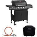 Produktbild: Taino Gasgrill, Schwarz, Metall, 135x114x54 cm, Grills & Outdoor-Küchen, Gasgrills