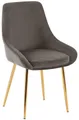 Produktbild: CLP Esszimmerstuhl Elmira, Polsterstuhl mit Samt-Bezug, Metallgestell
