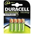 Produktbild: Duracell NiMH, AA, 2400 mAh Wiederaufladbarer Akku Nickel-Metallhydrid (NiMH)